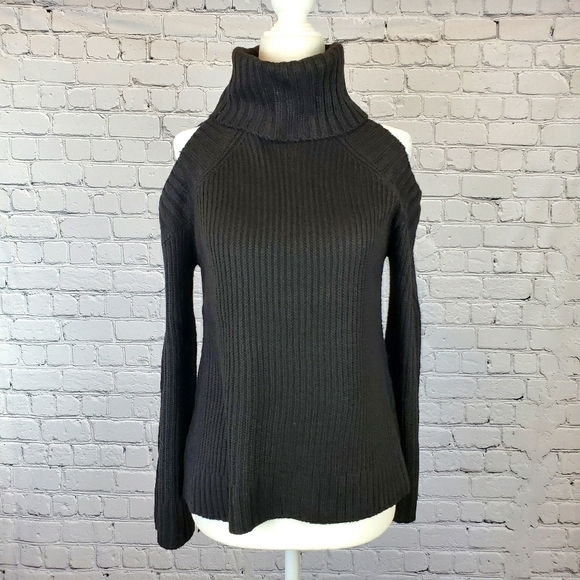 J.o.a Cold Sholder Sweater Black sz. XS black - Picture 3 of 6